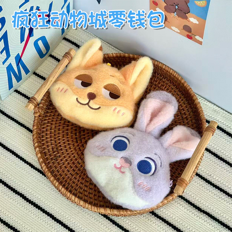 Zootopia Judy Nick Coin Purse Headphone Bag Student Storage Bag Pendant Pendant Gift Accessories