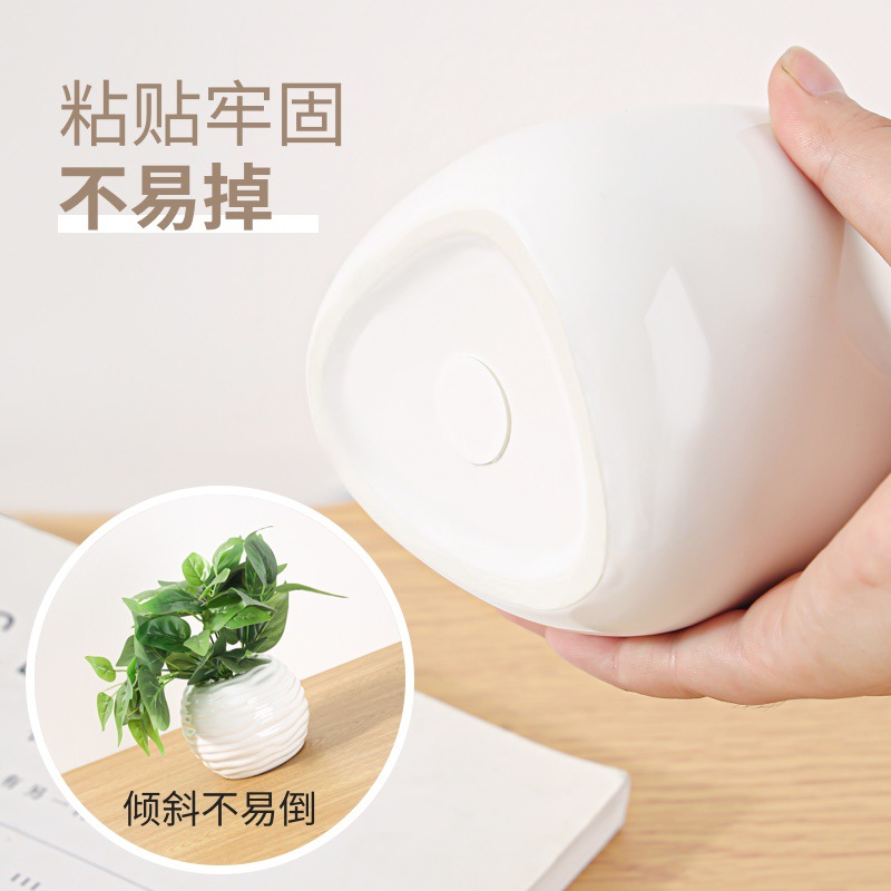 日本SP SAUCE固定贴双面胶粒亚克力双面胶家用圆形透明粘贴70枚