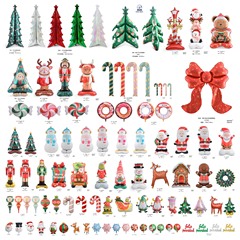 アマゾン国境を越えてクリスマスツリー雪だるま老人頭杖アルミ箔アルミ膜風船クリスマスパーティー装飾