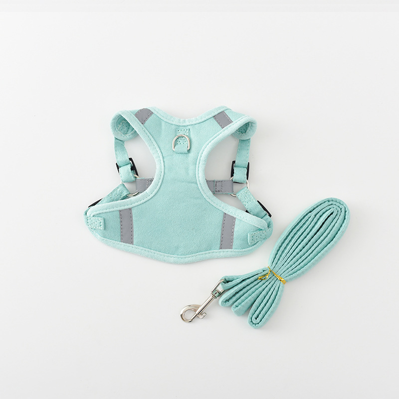 Nueva correa de gato noche reflexivo gato correa ajustable cuello pecho espalda en stock al por mayor