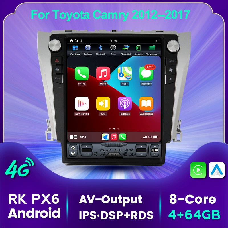Подходит к Toyota Camry 06-11 замена вертикального экрана Android большой экран центральная консоль навигация всё-в-одном