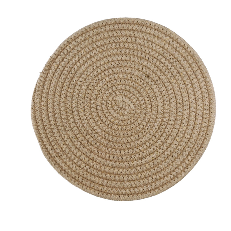 almohadilla de mesa aislante simple almohadilla de taza multifuncional almohadilla de disco tejido almohadilla de aislamiento térmico hogar almohadilla de aislamiento térmico de comedor occidental