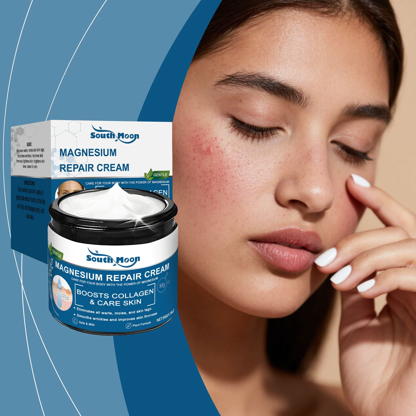 SOUTH MOON Питательный крем для кожи Нежный увлажняющий увлажняющий крем для гладкой кожи Ежедневный крем для ухода за кожей