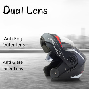 Cross-Border Electric Vehicle Helmet, Motorcycle Full-Face Helmet, Dual-Lens Open-Face Helmet, Universal Summer Riding Half Helmet for All Seasons
