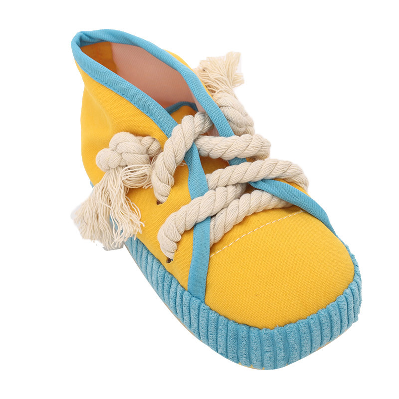 Pantuflas de juguete para perros, sonido, auto-hey, artefacto para aliviar el aburrimiento, cachorros, rechinar los dientes, anudar, las mascotas consumen energía