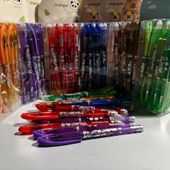 跨境外贸12支一盒拔帽青花瓷可擦中性笔0.5mm热可擦可擦笔易摩擦