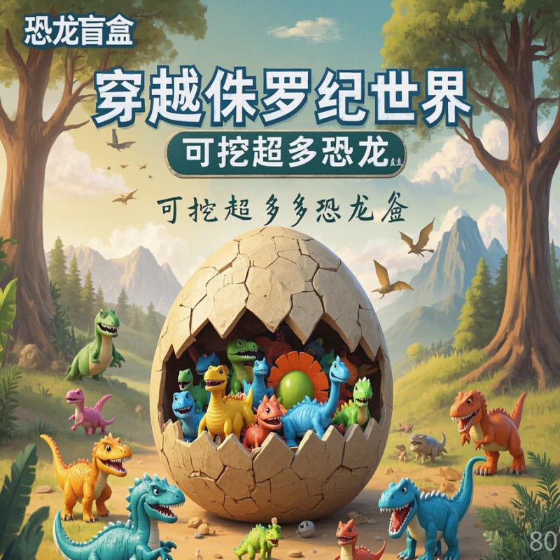 Giant Dinosaur Egg Archaeological Excavation Toy Fossil Intelligence DIY Blind Box Children's Treasure Hunt Fun