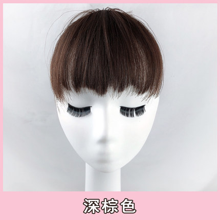 개 씹는 앞머리 초콜릿 컬러의 화학 섬유판