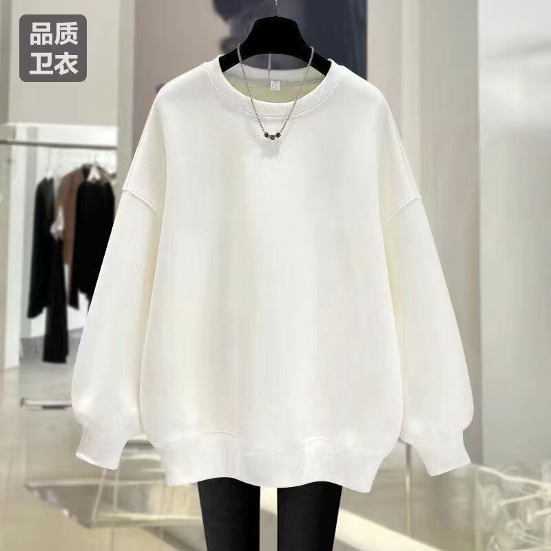 宽松长袖卫衣女秋冬季百搭减龄显瘦遮肉上衣|undefined