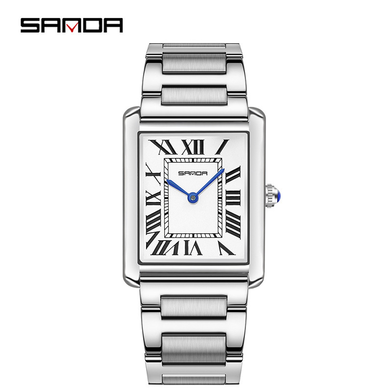 High-Value Explosion Models Live Explosion Models Brand Direct Wholesale Quartz Watch Hot Couple Fashion Square Roman Scale