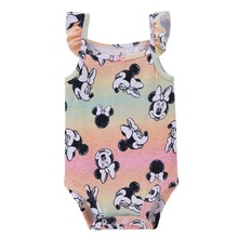 跨境跨境批发夏季婴幼儿女宝宝吊带无袖包屁衣爬服连体衣外贸童装