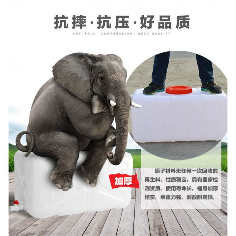 Bucket with faucet spout for adding leak-proof lid water storage container drinking water valve sturdy water tank outdoor
