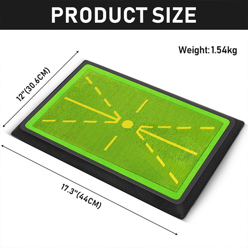 Golf Swing Practice Mat Trajectory Pad Impact Pad Golf Ball Record Trajectory Bead Impact Pad