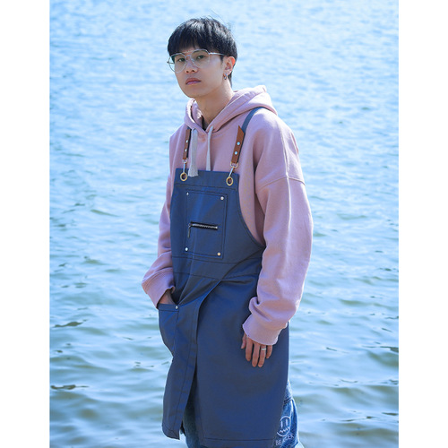 Cotton Apron Restaurant-Specific Unisex Workwear Supermarket Hairdresser Restaurant Home Kitchen Logo Printed