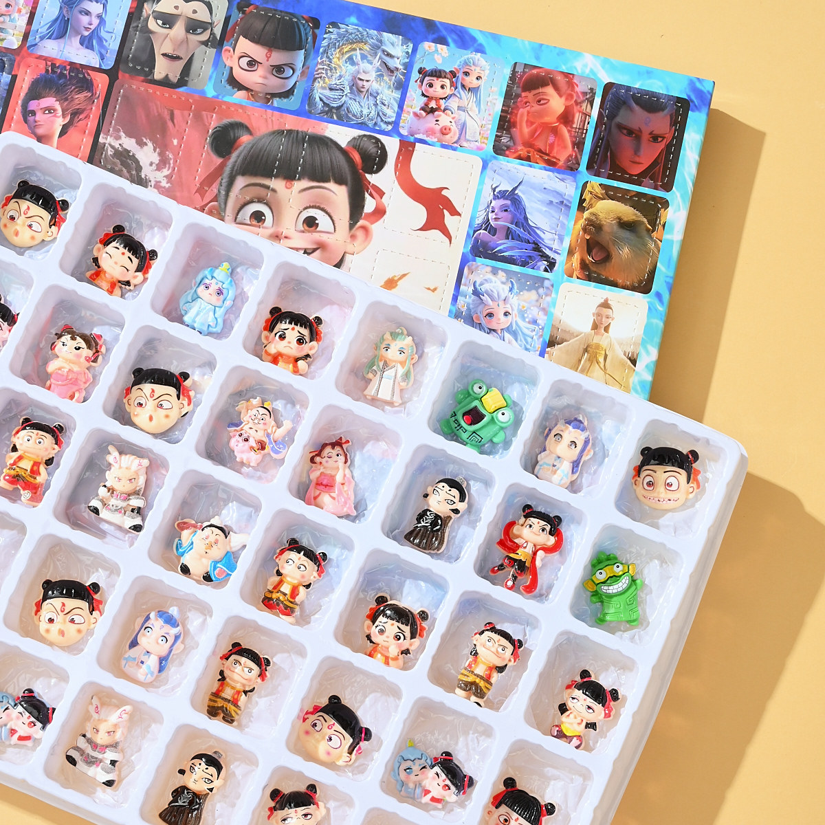 컬러 박스 40개입 네자 레진 구멍 뚫기 놀이