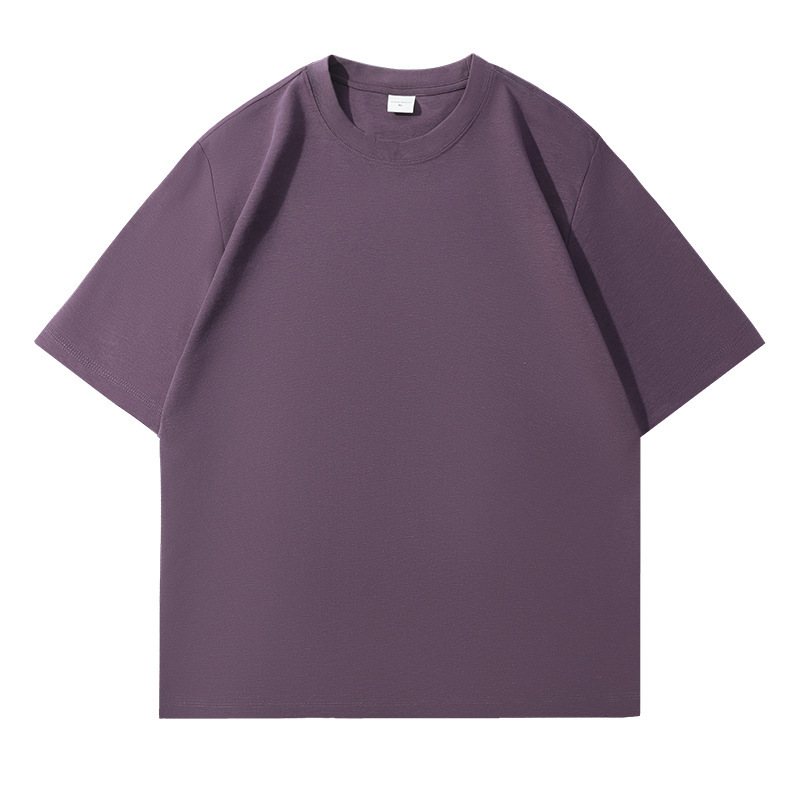 2025 nuevo producto 240g Peru Lycell camiseta de manga corta para hombres y mujeres con el mismo estilo literario, suelto, fresco y versátil image 13