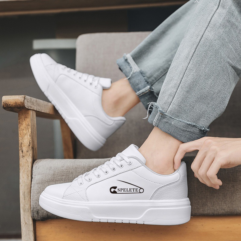 SPELETE正品小白鞋潮流运动休闲鞋男士时尚白色板鞋韩版学生男鞋