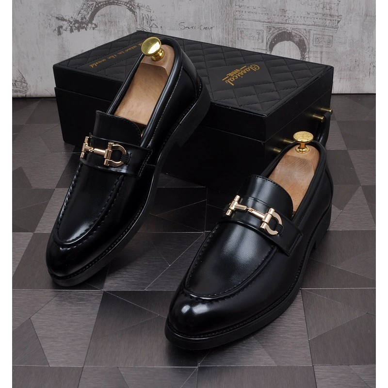 Новая деловая повседневная мужская кожаная обувь