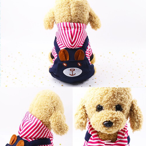 Winter and Autumn Four-Legged Pet Transformation into Dog and Cat Clothing, Teddy and French Bulldog Winter and Autumn Dog Clothing and Cat Supplies, Warm and Thick