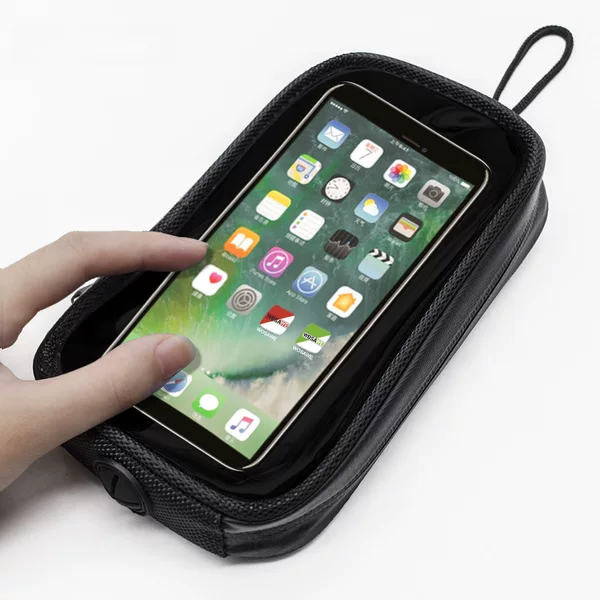 WOSAWE Bicycle Touch Screen Car Bag Running Transparent Waterproof Mobile Phone Bag Motorcycle Frame Bag Riding Bag