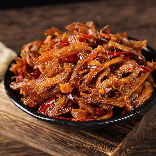 Sichuan Specialty Fried Snacks Wholesale Duck Meat Duck Strips Spicy Duck Meat Alcohol Pairing Manufacturer Direct Shipping