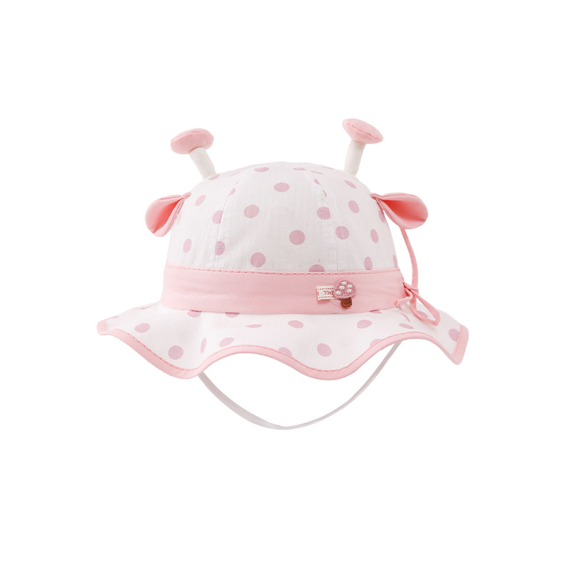 Catu oso Catu oso bebé sombrero pescador primavera y otoño para hombres y mujeres sombrero de sol lindo sombrero de cuerno de ciervo