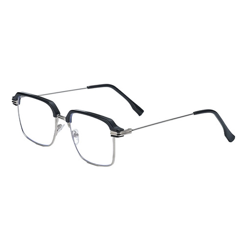 Anti-blue light, heat-sensitive, photochromic, high-definition, trendy, half-rim, reading glasses