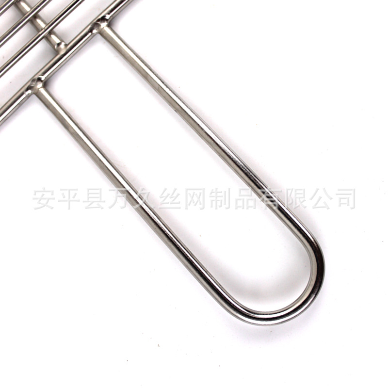 Rejilla rectangular de acero inoxidable para barbacoa, rejilla de secado en forma de tira, engrosada y reforzada, duradera