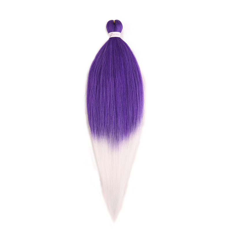 EZ Trenza PVC ignífugo a baja temperatura fibra multicolor flojo gran ganchillo de trenza fábrica de cabello recto un cabello