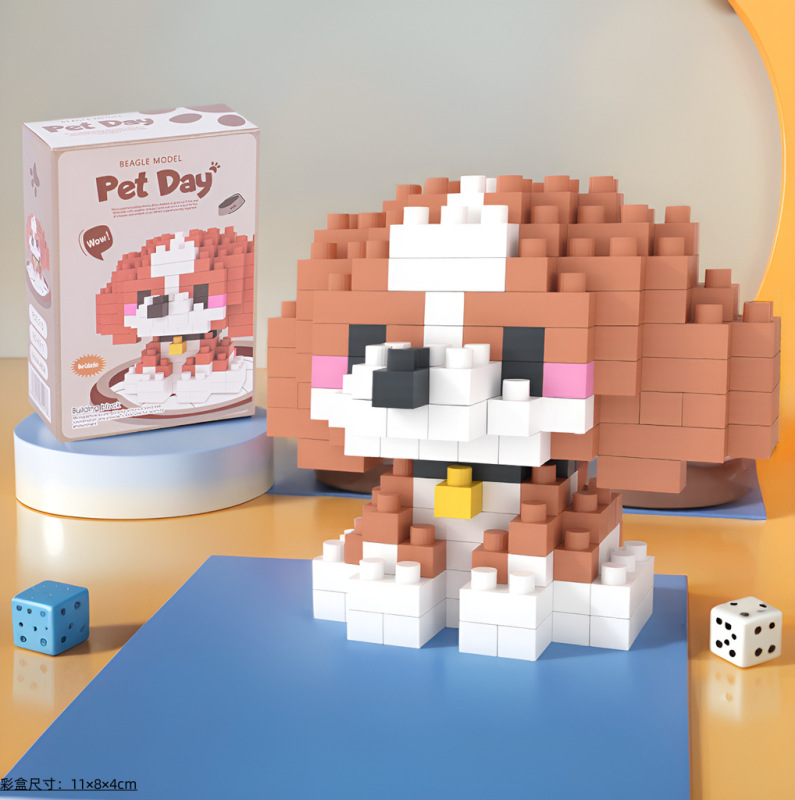 レゴビルディングブロック、小さな粒子ビルディングブロック、ステッチ漫画ブラインドボックスビルディングブロック、男の子と女の子向けの子供用知育玩具と互換性があります。|undefined