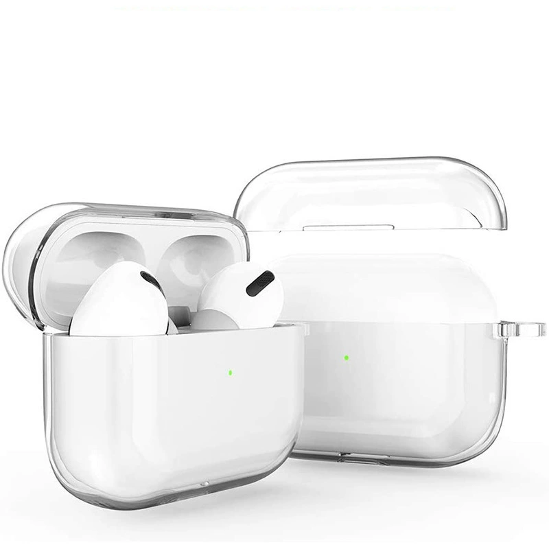 Apple, совместимые прозрачные наушники, беспроводной защитный чехол, Bluetooth