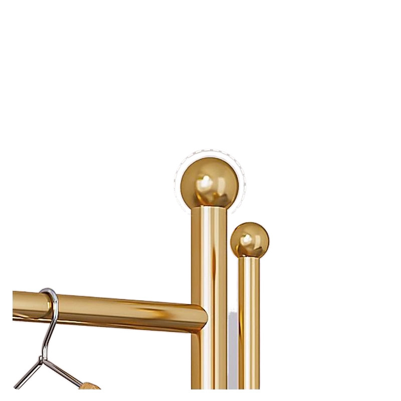 Light luxury mobile coat rack with wheels for bedroom to put undressed clothes, living room household storage rack, modern and simple wholesale 5