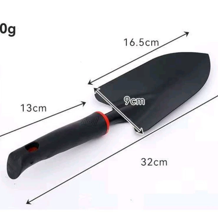 Железная лопата для цветов с широкой головкой и черной ручкой для пляжного поиска, лопата, маленькая лопата для посадки цветов и садоводства.