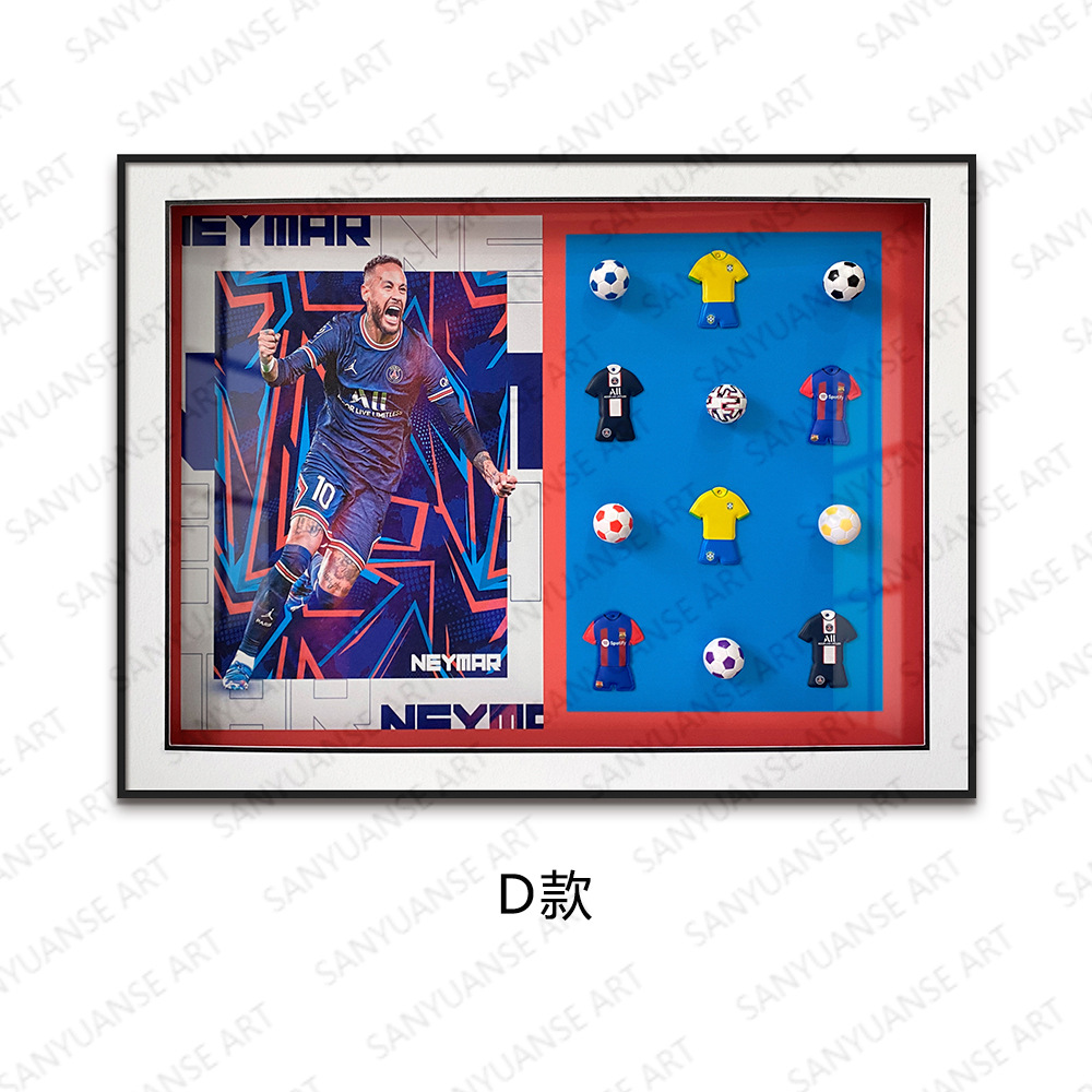 Pintura de decoración de fútbol Pintura de sala de estar Ronaldo Football Star Portugal Copa del mundo Football Club Pintura mural