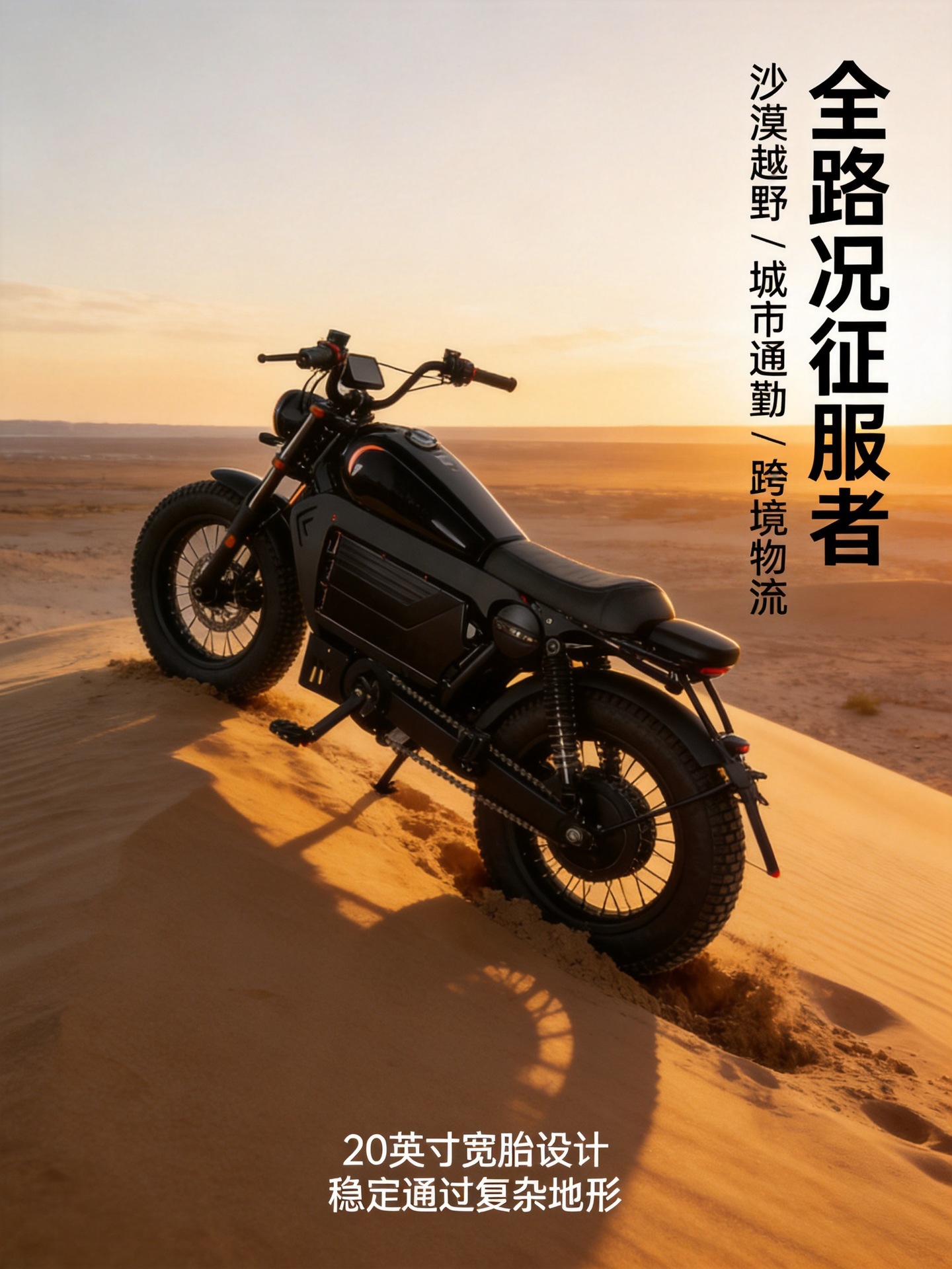48V Lithium Battery HIMOTO Wide Tire Electric Bicycle Adult Off-Road Electric Motorcycle Export Cross-Border