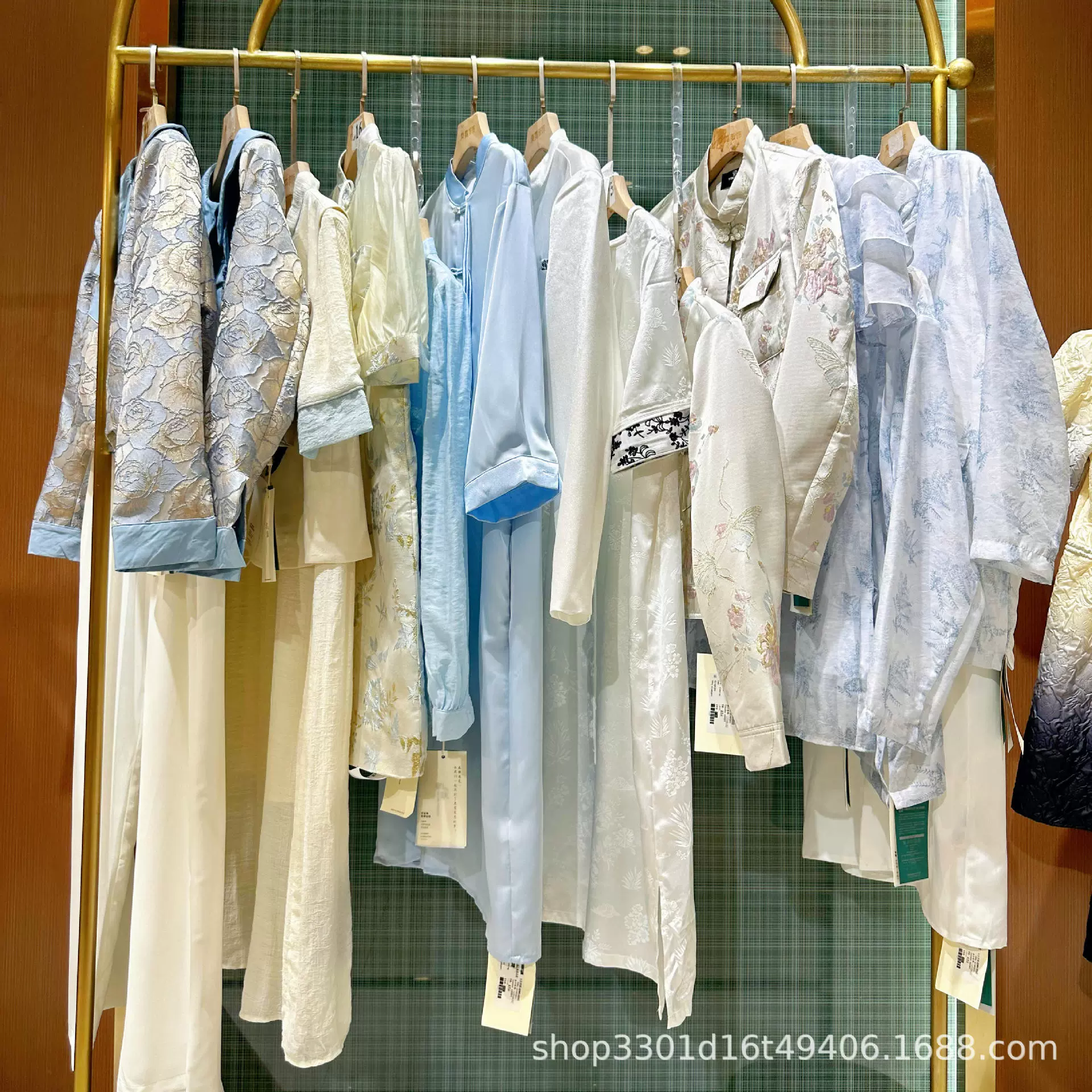 Осенняя распродажа: новый бренд, скидки, новый китайский стиль, жаккардовый комплект платья с пэчворком