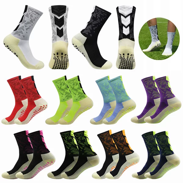 Cross-Border Camouflage Arrow Football Socks, Non-Slip Glue Basketball Socks, Towel Bottom Sports Socks, Sweat-Absorbent Breathable Cycling Socks