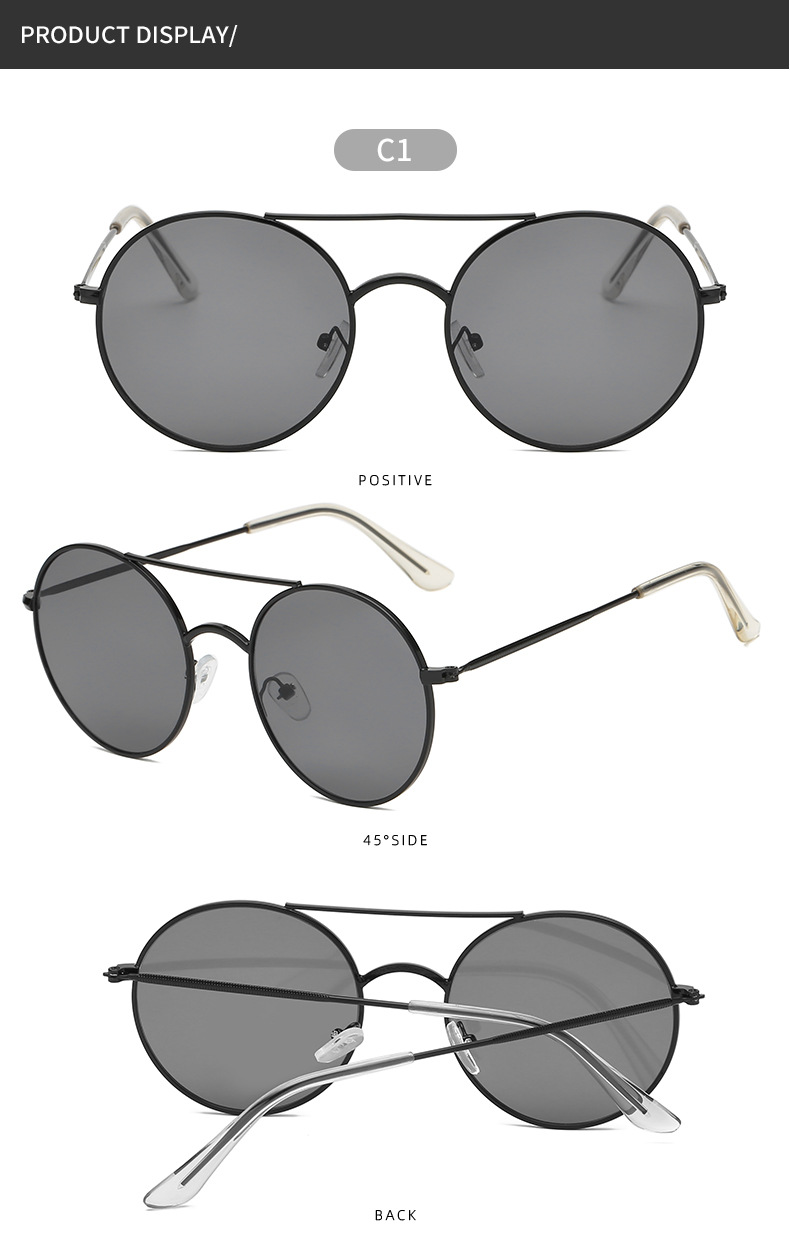 55g Weight Full Frame Glasses Structure Sunglasses Classification UV400 Protection, Resin Lens Material Round Frame Glasses Style Outdoor, Travel Occasion Round Pattern Unisex Gender Simple Style Style Pink, Red, Yellow Color Simple Style Round UV400 Protection Resin Round Frame Full Frame Women's Sunglasses