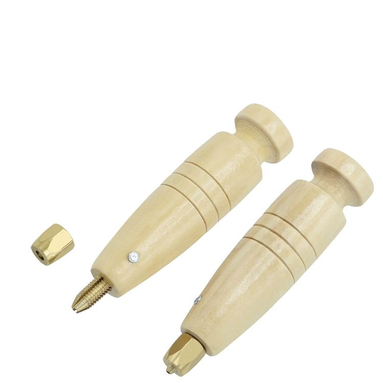 Новые Сменные конусные иглы с деревянной ручкой обувь шило костюм DIY кожаный инструмент из цельного дерева коническая Ручка инструмент для ремонта обуви