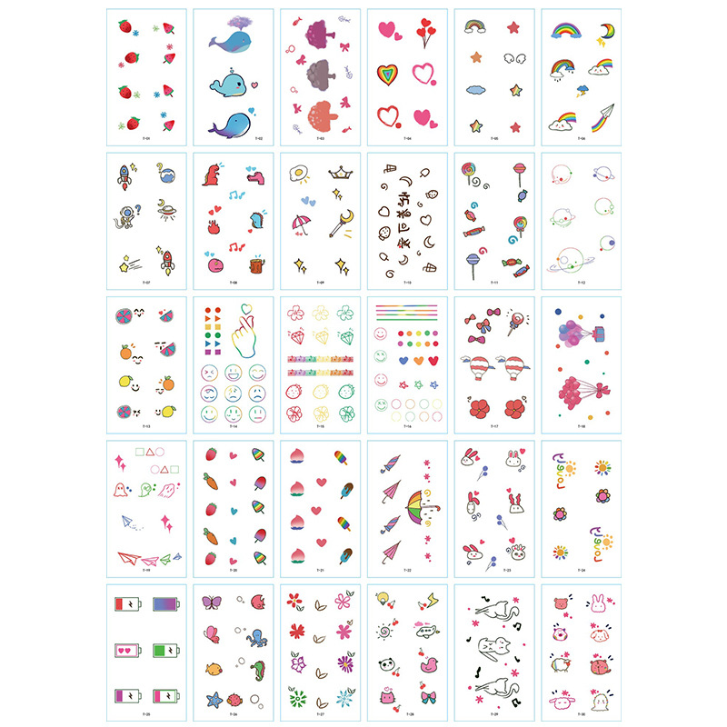 Pequeñas pegatinas de tatuajes de flores impermeables frescas, tatuajes de hombres y mujeres sexy, cicatrices desechables, pegatinas de tatuajes de rosas personalizadas