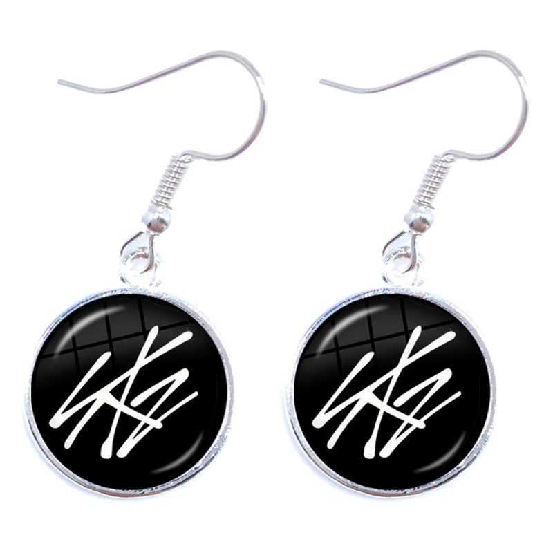 Трансграничные Горячие Kpop straykids звезда периферийное время драгоценные серьги бродячие детские серьги ювелирные изделия