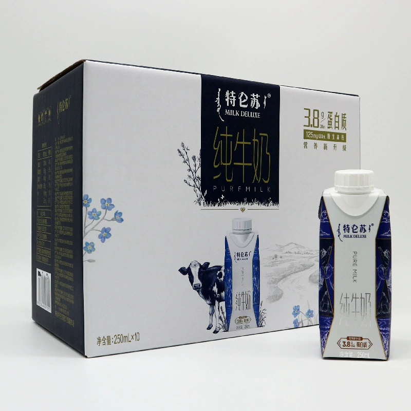 Целая коробка с чистым молоком Телунсу 10 бутылок с крышкой мечты