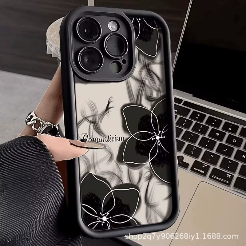 Apple, чехол для телефона, iPhone11, защитный чехол, с цветочным принтом, 16 Pro Max, 2/3/4/15/