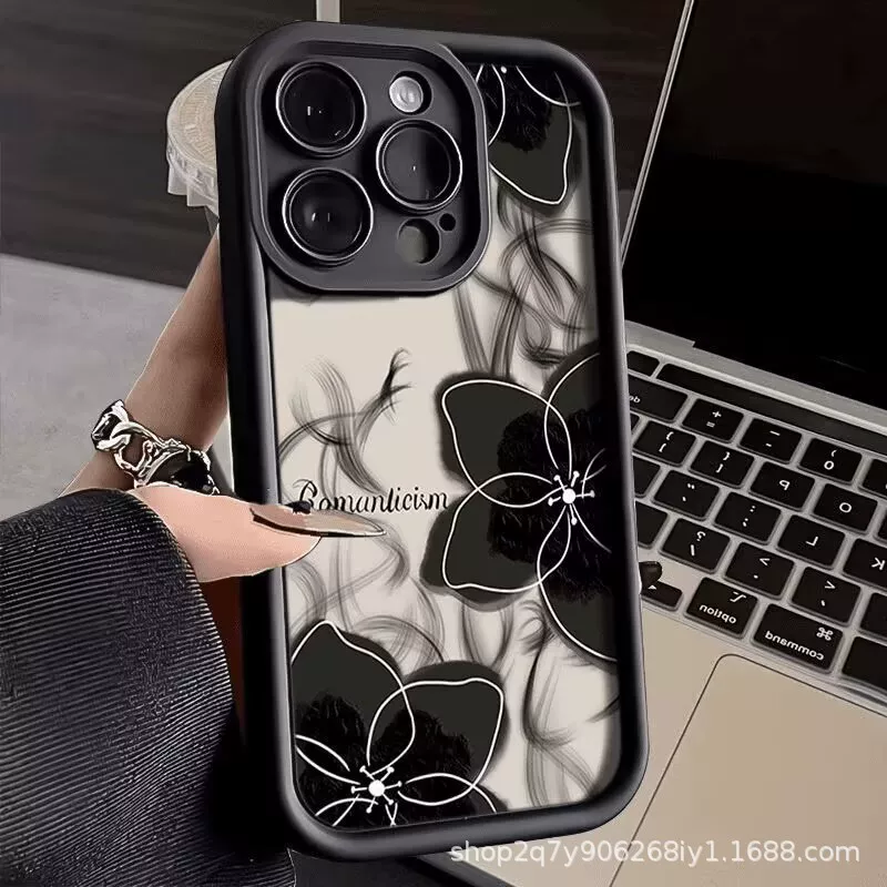 Apple, чехол для телефона, iPhone11, защитный чехол, с цветочным принтом, 16 Pro Max, 2/3/4/15/