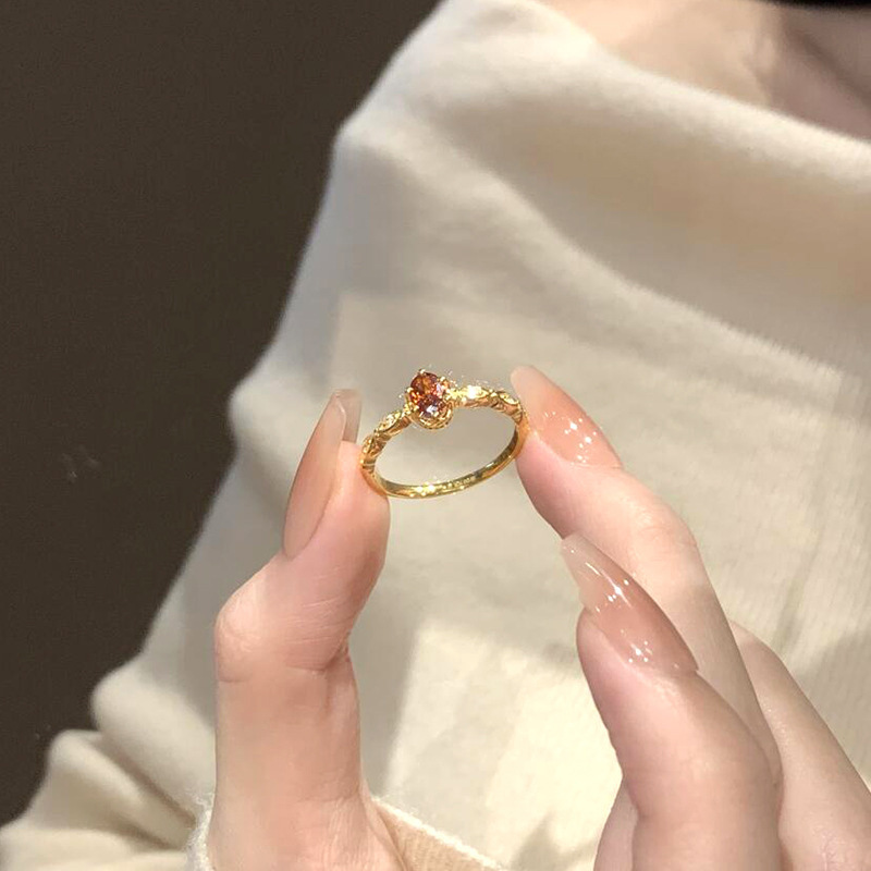 Anello donna oro rubino melograno stile antico lusso gioielli_voghion.com