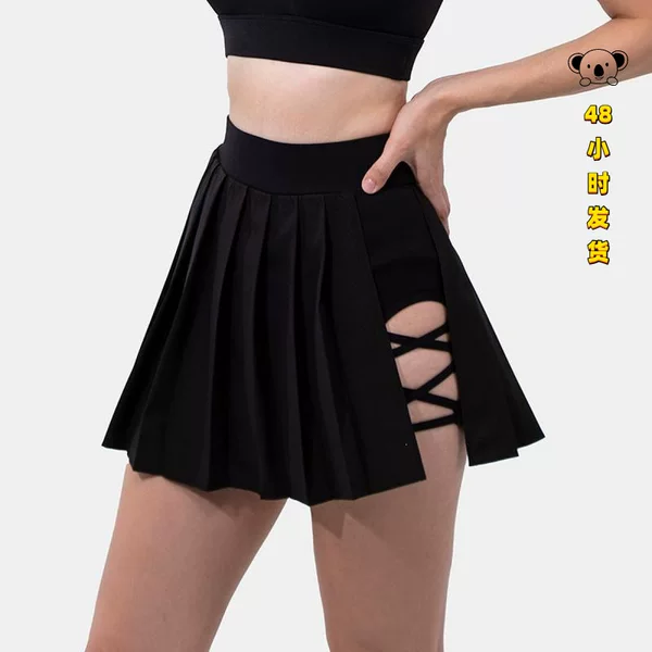 A 14074 High Waist Quick Dry Yoga Skirt High-Waisted Sports Skirt