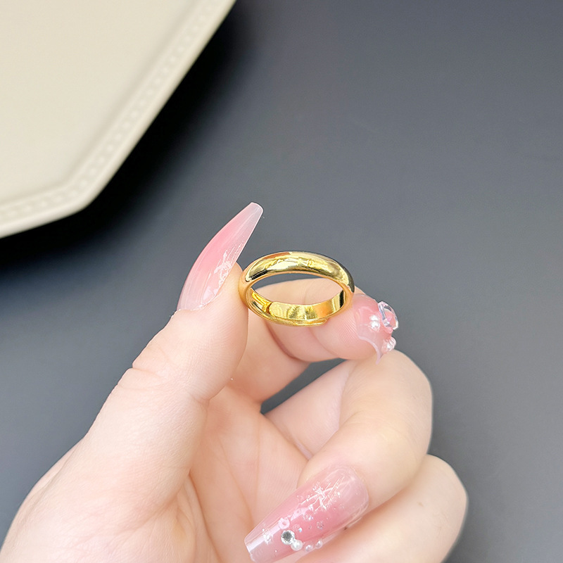 Two-Tone Stackable Delicate Rings, Edgy Mixed Metal Layering Set, Minimalist Thin Gold Silver Bands, Engraved Initial Star Symbols, 3-5Pcs Stack, Mode_voghion.com