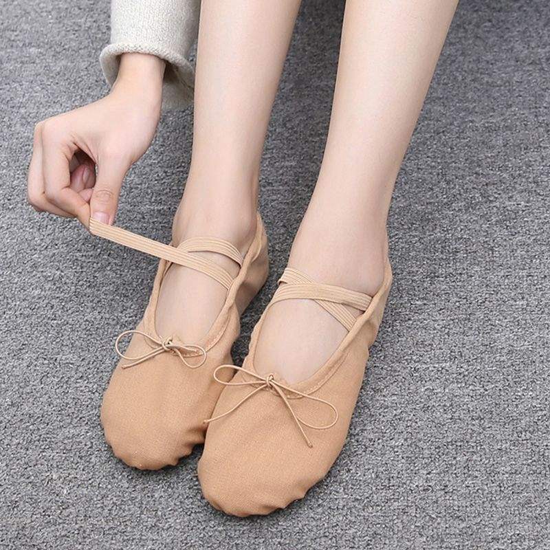 Dance Shoes for Women, Adult Soft-Soled Teacher Shoes, Toddler Performance Shoes, Ballet Shoes, Dance Practice Shoes, Men's Black