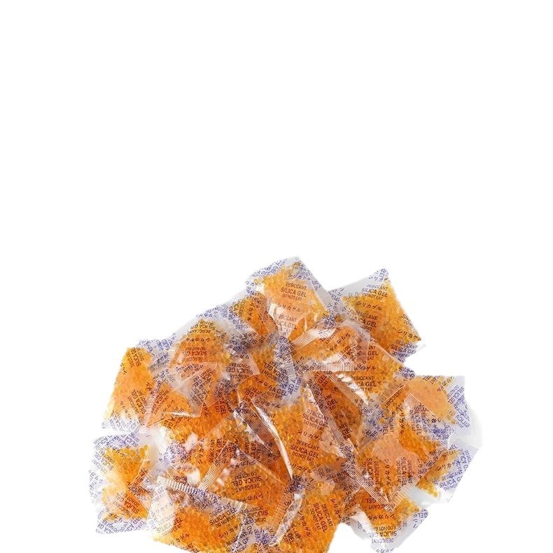 吧唧干燥剂橙色可变色硅胶书本吸湿剂防潮防霉徽章食用除湿室内|undefined