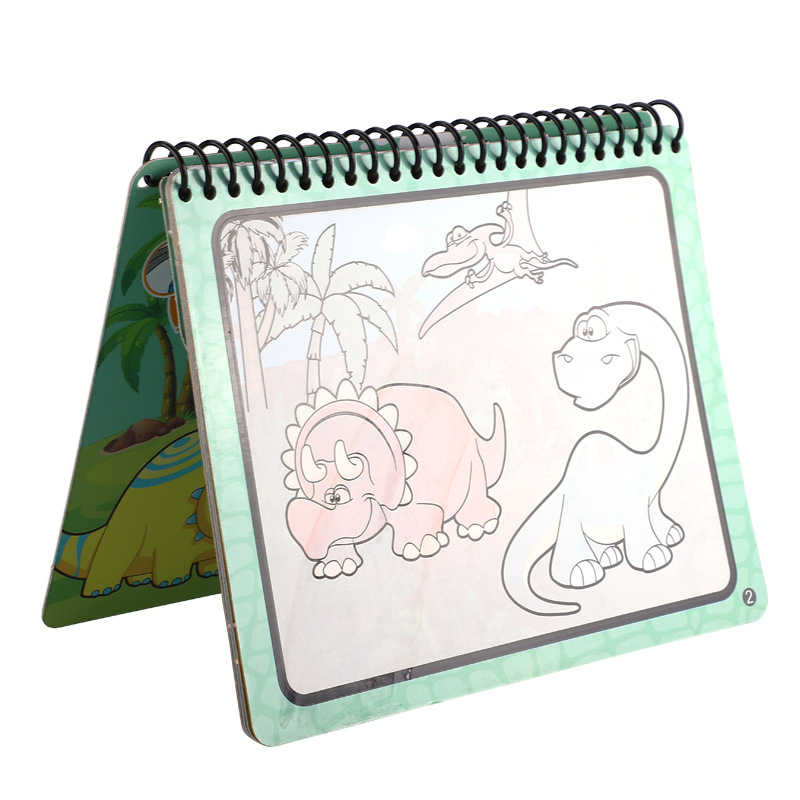 Libro Mágico de Pintura con Agua de Dibujos Animados para Niños de Papel Reutilizable image 6